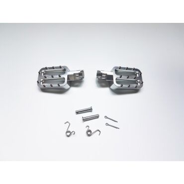 Подножки водителя CNC (пара) серебро BSE M2 M2Y M4 M8 RTC 300 Z11 RTC 300R - миниатюра 1