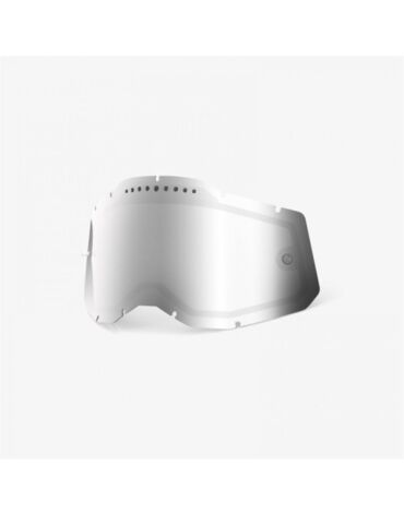 Линза 100% RC2 AC2 ST2 Replacement Lens Vented Dual Pane Mirror Silver