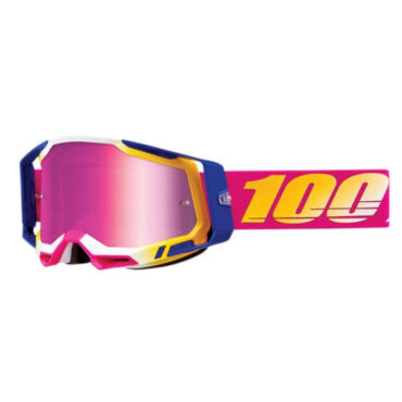 100% Очки Racecraft 2 Goggle Mission Mirror Pink Lens - миниатюра 2