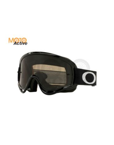 Очки для мотокросса детские OAKLEY O Frame XS Solid черные глянцевые / темно серая