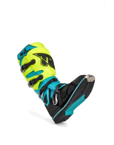 Мотоботы TIGER MX 1 Pro черный/ синий/ желтый