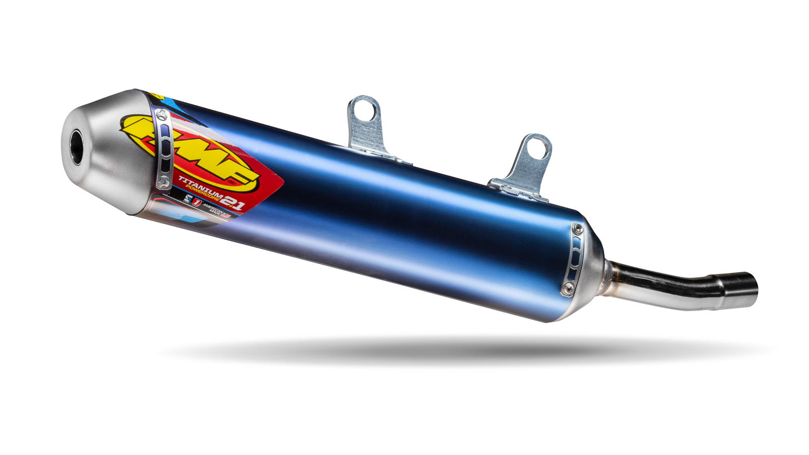 Глушитель титановый FMF Powercore Titanuim 2.1 длинный KTM 250 300EXC 24- / Husqvarna TE250 300 24- / GasGas EC250 300 24- - фото 1