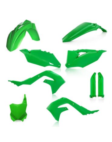 Комплект пластика Kawasaki KX250F (2021 2024), KX450F (2019 2023), цвет Зеленый (OEM 2024)
