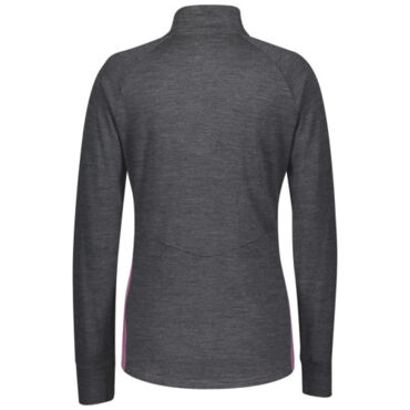 Scott Термокофта женская  Zip Defined Merino dark grey melange cassis pink - миниатюра 2