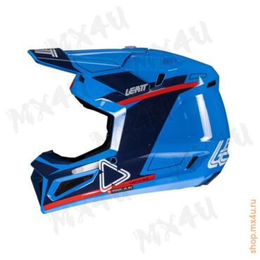 Кроссовый шлем 3.5 V25 Royal - Синий - миниатюра 2