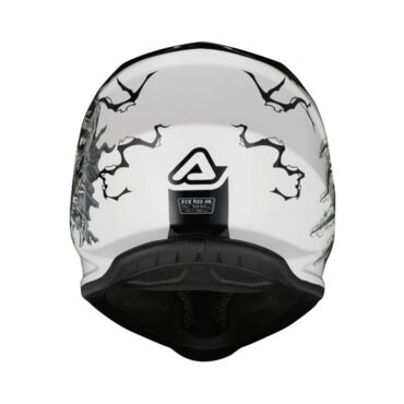 Acerbis Шлем детский Profile Junior White Black - миниатюра 7
