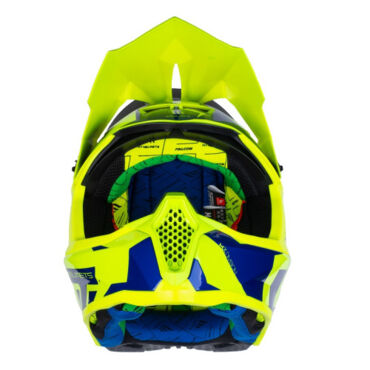 MT Шлем MX802 Falcon Crush B7 gloss blue - миниатюра 3