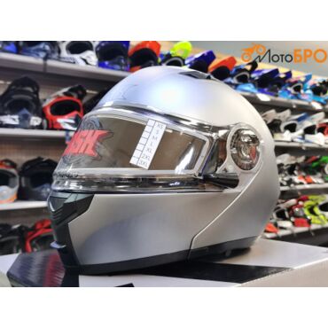 Шлем модуляр RSX Spark (HS 159) Winter, серый матовый - миниатюра 6