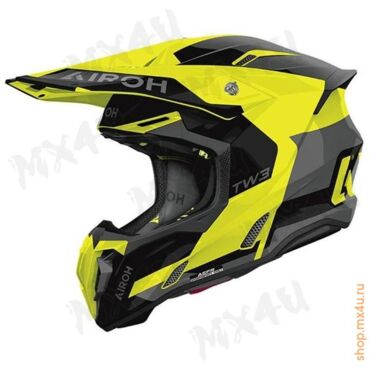 Кроссовый шлем Twist 3 Fancy Yellow Gloss - миниатюра 1