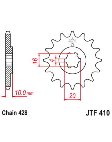 Звезда ведущая JTF410.14