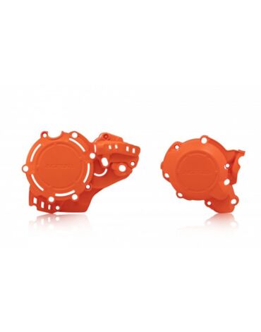 Acerbis X Power Kit KTM ORANGE Комплект защиты крышек сцепления и зажигания / оранжевый 250 300 SX 19-> / EXC TPI / TE 20-> // 0023674.011.016