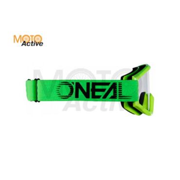 Маска кроссовая O'NEAL B Zero V.22, зеленый, прозрачные линзы - миниатюра 3