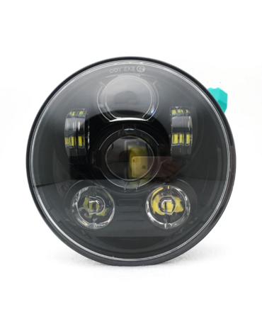Фара на мотоцикл 5.75" LED черная