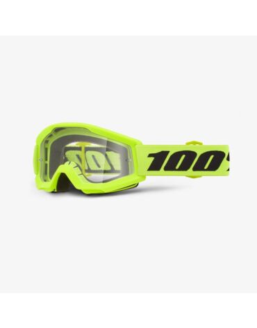 Очки детские 100% STRATA MINI Goggle Yellow - Clear Lens