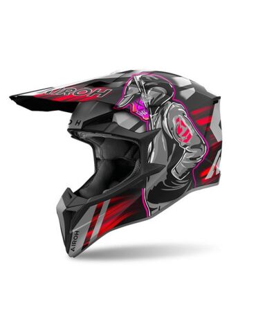 Шлем AIROH WRAAAP CYBER RED (Матовый)