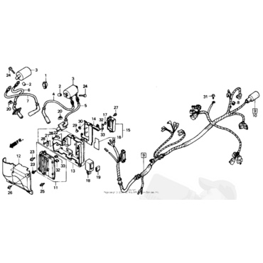 HONDA реле поворотников (трехконтактное) XRV750 ( 38301MF8771 ) - миниатюра 2