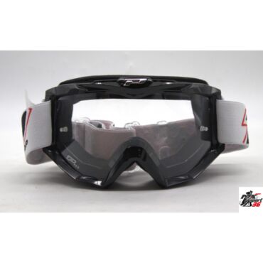 Маска кросс Progrip Atzaki 3201 102 Черная с защитой от царапин с прозрачной линзой 3213 - миниатюра 1