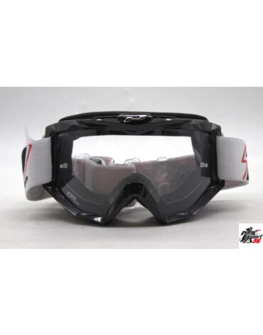 Маска кросс Progrip Atzaki 3201 102 Черная с защитой от царапин с прозрачной линзой 3213