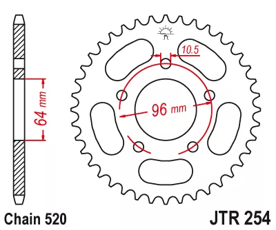 Звезда ведомая JTR254