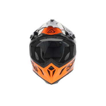 Acerbis Шлем Steel Carbon White Orange - миниатюра 2