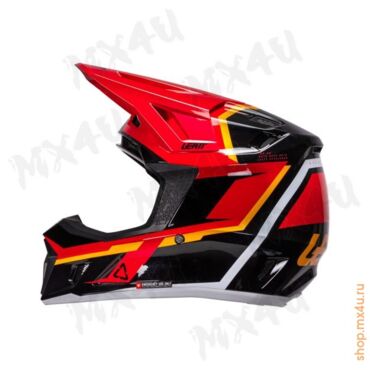 Шлем 7.5 V26 Thermoplastic + 4.5 очки Velocity - Красный - миниатюра 5