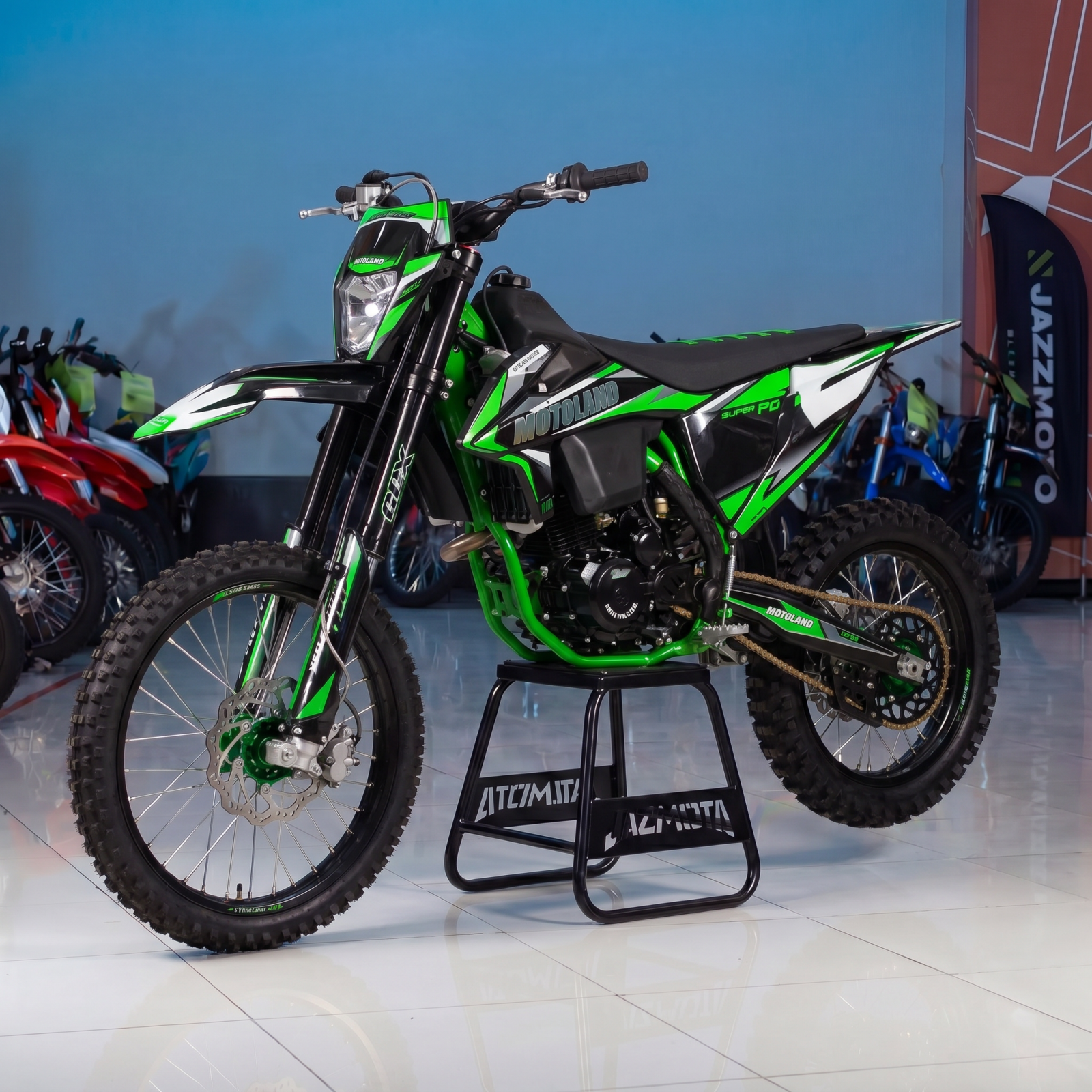 Мотоцикл Кросс Motoland FX 300 (174MN 3) зеленый РАСПРОДАЖА