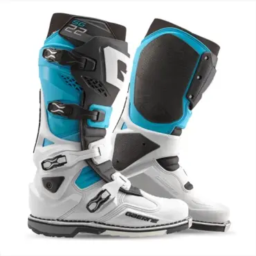 Мотоботы Gaerne SG 22 White Black Light Blue Limited Edition - миниатюра 4