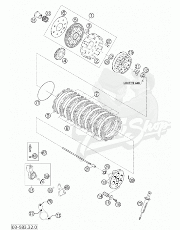 KTM O Ring 116,00X3,00 HNBR 70 уплотнительное кольцо корзины сцепления 625 640 ( 0770116030 )