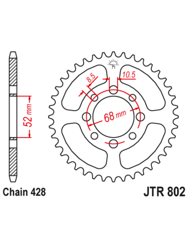 Звезда ведомая JTR802 48