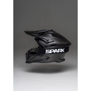 Шлем эндуро карбоновый SPARX Thor Carbon 3K (A806) + Очки SPARX Thor (черный, M) - миниатюра 1