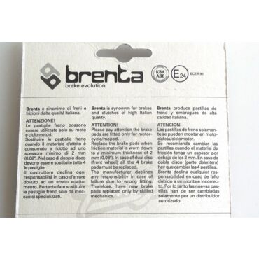 BRENTA колодки тормозные  G600 650 F650 800 (FT3090) - миниатюра 1