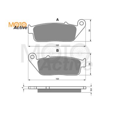 Тормозные колодки GOLD FREN AD 014 - миниатюра 1