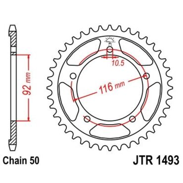 Звезда ведомая JTR1493.41 - миниатюра 1