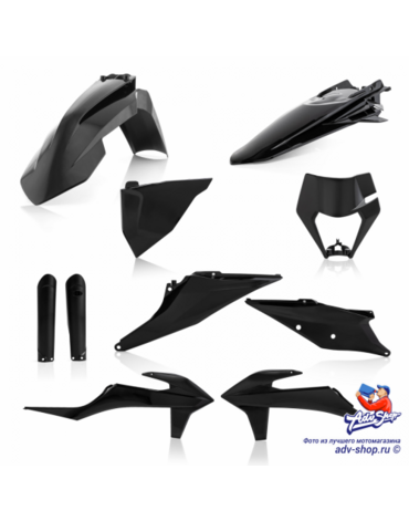 Acerbis КТМ EXC 250 300 20 23 /EXC F 250 500 20 23 /XC W 150 300 20 Комплект пластика черный Black // 0024054.090