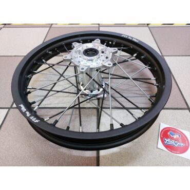 AdvProWheel комплект колес R21*1,6 + R18*2,15 ( фрезерованные ступицы / черные обода / спицы зебра ) EXC EXCF 17-> TE FE 17-> - миниатюра 6