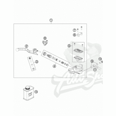 KTM ремкомплект главного тормозного цилиндра 85SX / Freeride ( 70002032000 ) - миниатюра 2