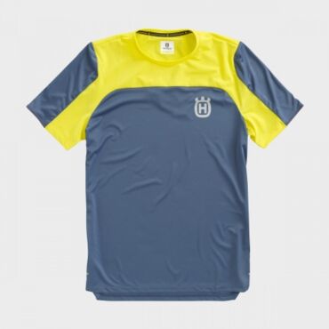 Футболка Husqvarna Accelerate Tee, blue yellow (XXL, Взрослая  Повседневная) - миниатюра 1