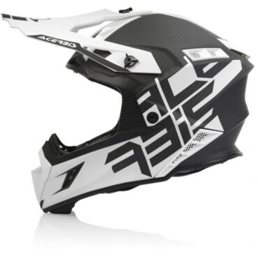 Acerbis Шлем Steel Carbon White Black - миниатюра 3