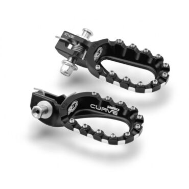 Подножки алюминиевые низкие (рост от 180) черные S3 Hard Rock KTM 17 23 / Husqvarna 17 23 / GasGas 21 23 - миниатюра 1