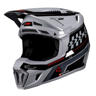 Leatt Шлем кроссовый 8.5 Grey V26 + очки Velocity 5.5 - миниатюра 7