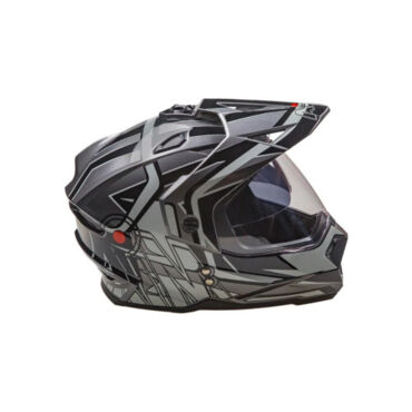 AiM Шлем JK802S Black Grey White - миниатюра 4