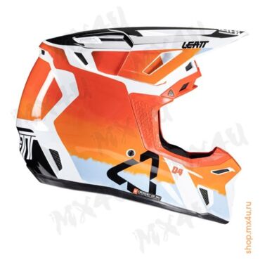 Кроссовый шлем 8.5 V25 Glamis - Оранжевый - миниатюра 4