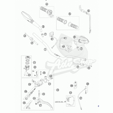 KTM трос газа 690 SM 07 13 / Duke 08 11 / Enduro 08 13 ( 75002091000 ) - миниатюра 3