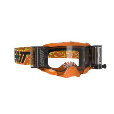 Leatt Очки Velocity 5.5 Roll Off Neon Orange Clear - миниатюра 1