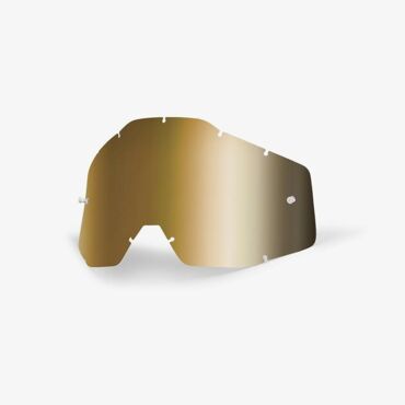 Линза 100% Racecraft Accuri Strata Anti Fog Mirror True Gold - миниатюра 1