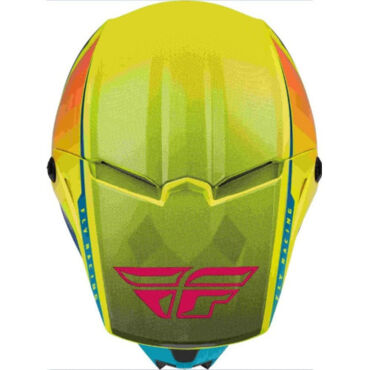 Fly Racing Шлем кроссовый KINETIC Drift желтый серый - миниатюра 2