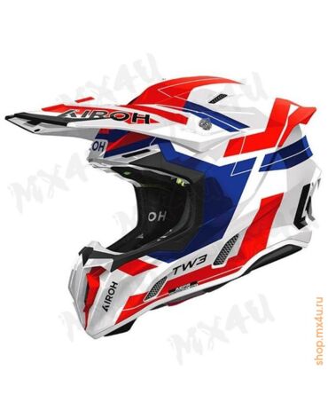 Кроссовый шлем Twist 3 Dynasty Blue Red Gloss