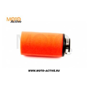 Фильтр возд. нулевик #5 (d=32mm) поролон черн./красный - миниатюра 1