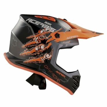 Acerbis Шлем детский Profile Junior Nero Arancio - миниатюра 5