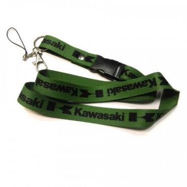 Шнурок для ключей Kawasaki, черный - миниатюра 1